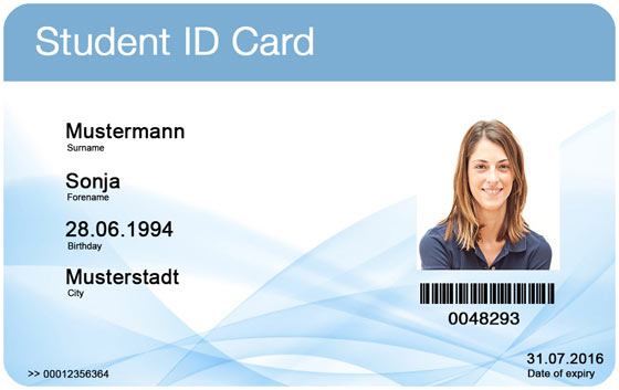 Falscher Schülerausweis bestellen - Fake Student ID Card buy - English