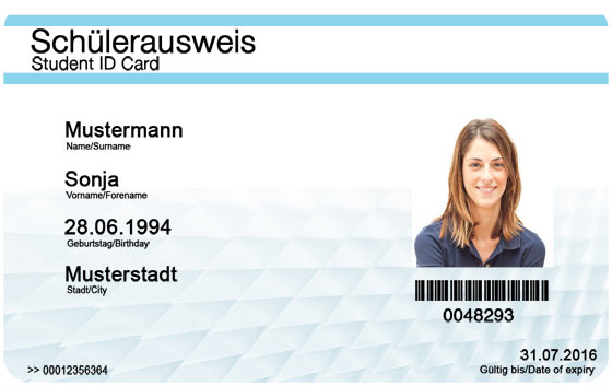 Falscher Schülerausweis bestellen - Fake Student ID Card buy - Deutsch English